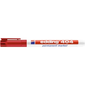 Pennarello indelebile Edding Rosso - punta extra-fine - 0,75 mm