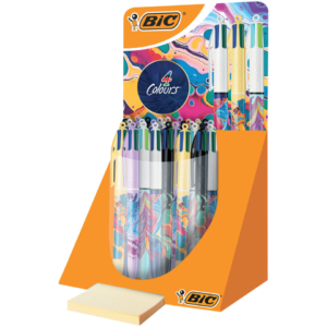 Penne a sfera a scatto Bic 4 Colours fanatsie assortite 9649042 (Espositore 30 pezzi)