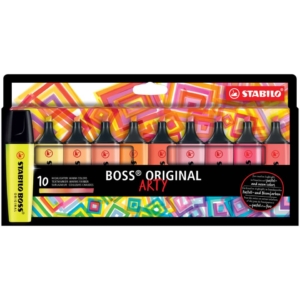 Evidenziatori Stabilo Boss Arty colori caldi - 70/10-1-20 (conf.10)