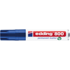 Pennarello indelebile Blu Edding 800 - scalpello - 4-12 mm