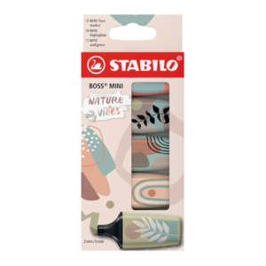 Evidenziatori Stabilo Boss® Mini NatureVibes - colori assortiti 07/05-31-10 (conf.5)