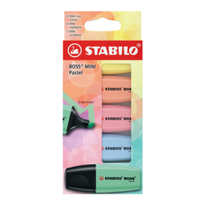 Evidenziatori Stabilo Boss® Mini Pastel - colori assortiti 07/5-2-02 (conf.5)