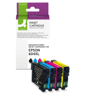 Cartucce Q-Connect rigenerata Epson 604XL (C13T10H64010) nero/ciano/magenta/giallo - KF14244