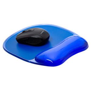 Tappetino per mouse Q-Connect con poggiapolsi in gel 23x20x2 cm blu KF10378 - LoveOffice