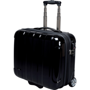 Trolley portadocumenti JSA in policarbonato 43x21x40 cm Nero 45513