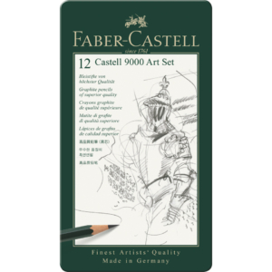 Matite in grafite Faber-Castell 9000 - Set Lapis gradazioni da 8B a 2H assortite - 119065 (conf.12)
