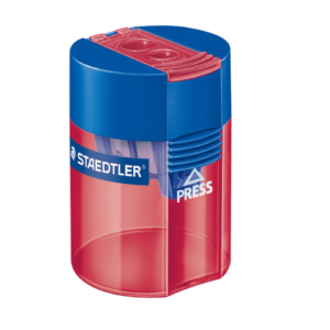 Temperamatite Staedtler in Colori Assortiti 2 fori + serbatoio - 512 006 (Espositore 10 pezzi)