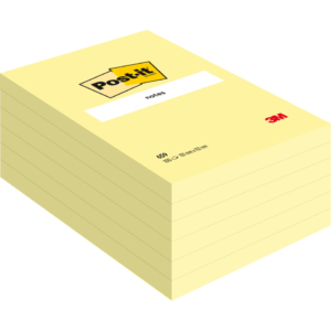 Foglietti riposizionabili Post-it® formato 120x152 mm - blocchetti Gialli (conf.6)