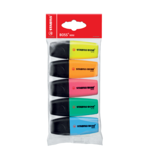 Evidenziatori Stabilo Boss Mini - Colori Assortiti 07/5-2-01 (conf.5)