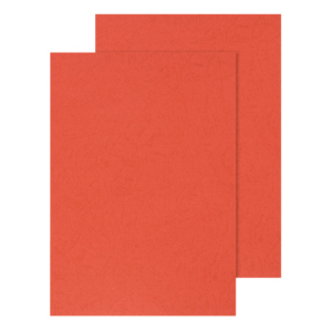 Copertine per rilegatura Q-Connect A4 250g/m² Rosse goffrate - KF00499 (conf.100)