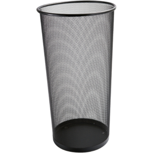 Portaombrelli in metallo Q-Connect 22.6 litri - h 50 cm x Ø27,5 cm Nero KF00829