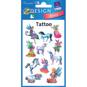 Tatuaggi Avery Kid Assortiti - 1 foglio - elfi 56390