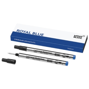 Refill per penna roller Montblanc modello LeGRand - Blu - Tratto M - MB128228 (conf.2)