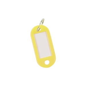 Targhette portachiavi Q-Connect standard in plastica 5x2,2 cm Giallo /Arancio - KF10873 (conf.10)