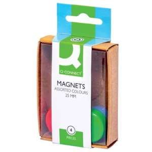 Magneti per lavagne Bianche Q-Connect 30 Assortito - Ø30 mm - KF02041 (conf.4)