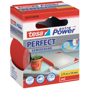 Nastro in tela plastificato XP Perfect 38 mm x 2,75 m Tesa Rosso