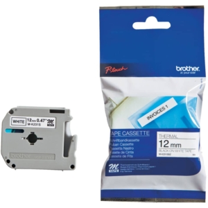 Nastro per etichettarice Nero/Bianco Brother - 12 mm x 8 m - MK231BZ