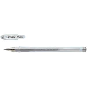 Penna a sfera gel Pilot G-1 punta fine 0,7 mm argento - 001682