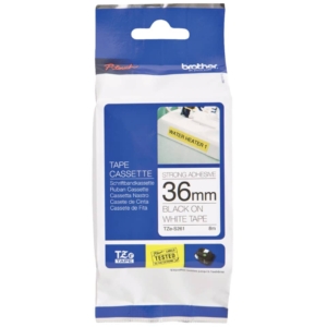 Nastro laminato per etichettarice - Brother 36 mm x 8 m nero/bianco - TZe-261