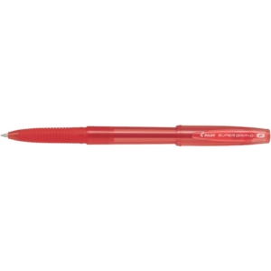 Penne a sfera Pilot Super Grip G fine con cappuccio - inchiostro Rosso - 1,0 mm - 001658 (conf.12)