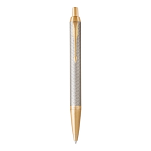Penna a sfera Parker IM punta M inchiostro Blu Premium Warm Silver GT - 1931687