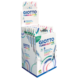Pennarelli GIOTTO Turbo Glitter - colori Pastel Assortiti F426300 (conf.8)