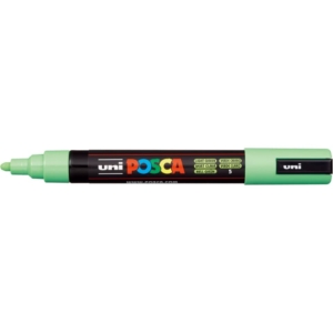 Pennarello Uniposca a tempera Uni-Ball punta tonda 1,8-2,5 mm Verde chiaro M PC5M VC