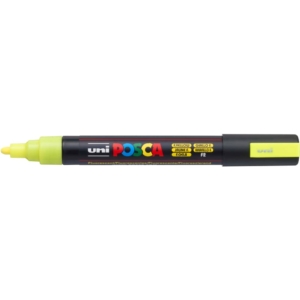 Pennarello Uniposca a tempera Uni-Ball punta tonda 1,8-2,5 mm Giallo fluo M PC5M GF