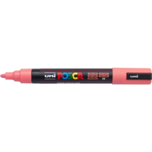 Pennarello Uniposca a tempera Uni-Ball punta tonda 1,8-2,5 mm Rosa corallo M PC5M RACO