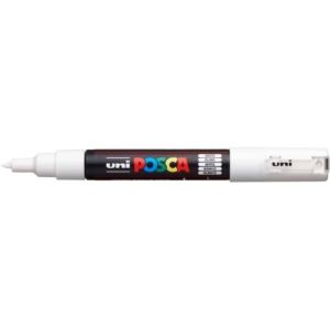 Marcatore a tempera POSCA Uni-Ball punta tonda 0,7 mm bianco M PC1M BI