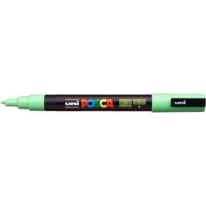 Pennarello Uniposca a tempera Uni-Ball punta tonda 0,9-1,3 mm Verde chiaro M PC3M VC