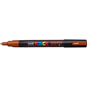 Pennarello Uniposca a tempera Uni-Ball punta tonda 0,9-1,3 mm Bronzo M PC3M BR