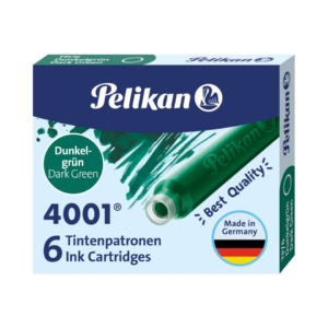 Cartucce per stilografica Pelikan TP/6 verde scuro - 400142563 (conf.6)
