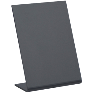 Lavagnette da tavolo a L Securit® in acrilico nero - A7 (conf.5)