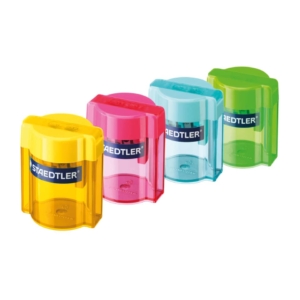 Temperamatite Staedtler a 2 fori con serbatoio Colori Assortiti - 513 006 (Espositore 10 pezzi)