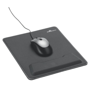 Tappetino per mouse rettangolare con supporto per polso Durable Ergotop® Nero 5703-58