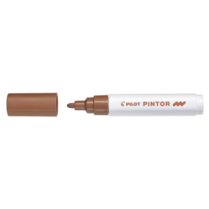 Pennarello multisuperficie Pilot Pintor a base d'acqua punta in fibra 4,5 mm Marrone - 002388