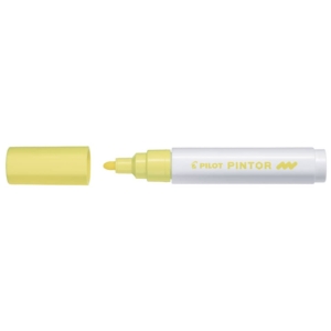 Pennarello multisuperficie Pilot Pintor a base d'acqua punta in fibra 4,5 mm Giallo pastello - 002370