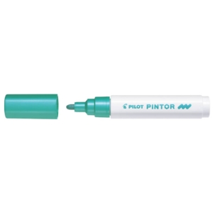 Pennarello multisuperficie Pilot Pintor a base d'acqua punta in fibra 4,5 mm Verde metallizzato - 002379