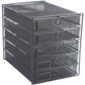 Cassettiera 5 cassetti Q-Connect 35x27x31 cm Nero KF00835