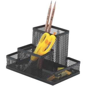 Portaoggetti Q-Connect 10,3x10x15,3 cm Nero piccolo KF15112