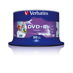 DVD+R Wide Stampabile Verbatim Spindle 4.7 GB - velocità 16x - 43512 (conf.50)