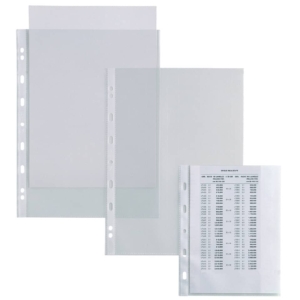 Buste a foratura universale A5 goffrate Sei Rota Atla 100 Trasparente (conf.25)