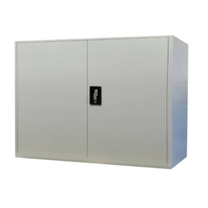 Armadio in metallo KUBO Bertesi 1 vano / 1 ripiano Grigio - Bianco L100xP45xH90 cm