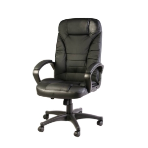 Poltrona presidenziale Serena Group Portland in PU Nero HC5842