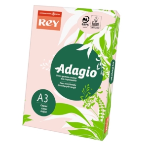 Cartoncini colorati A3 Rosa INTERNATIONAL PAPER Rey Adagio - 160g/m² - 29,7x42 cm (risma 250 fogli)