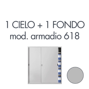 Set 1 cielo + 1 fondo armadio Tecnical 2 618 Grigio 805141163054