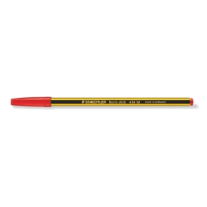 Penne a sfera Staedtler Noris Stick M 1 mm - tratto 0,35 mm rosso - 434 02 (conf.20 pezzi)