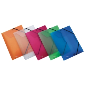 Cartellina a 3 lembi con elastico FAVORIT Lumina 22x30 cm - dorso espandibile 0-3 cm assortiti - 400066830