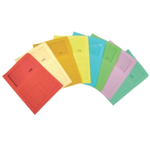 Cartelline con finestra Blasetti SINTEX aperta su due lati carta 120g/m² 23x31 cm - Rosso - 0581 (conf.50)